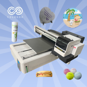 CoLoGoo 6090 A1 UV Flatbed Printer Customizable Nozzles 6/10 Color High Droplet Uv Inkjet Printer